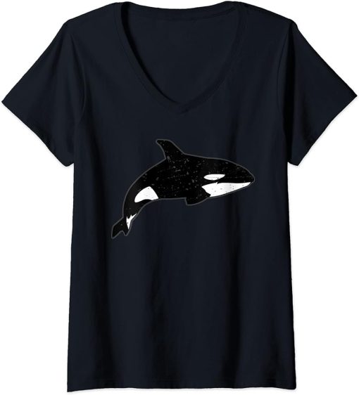 Womens Orcas Tshirt V-Neck T-Shirt