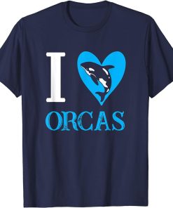 I Love Orcas Orca T-Shirt